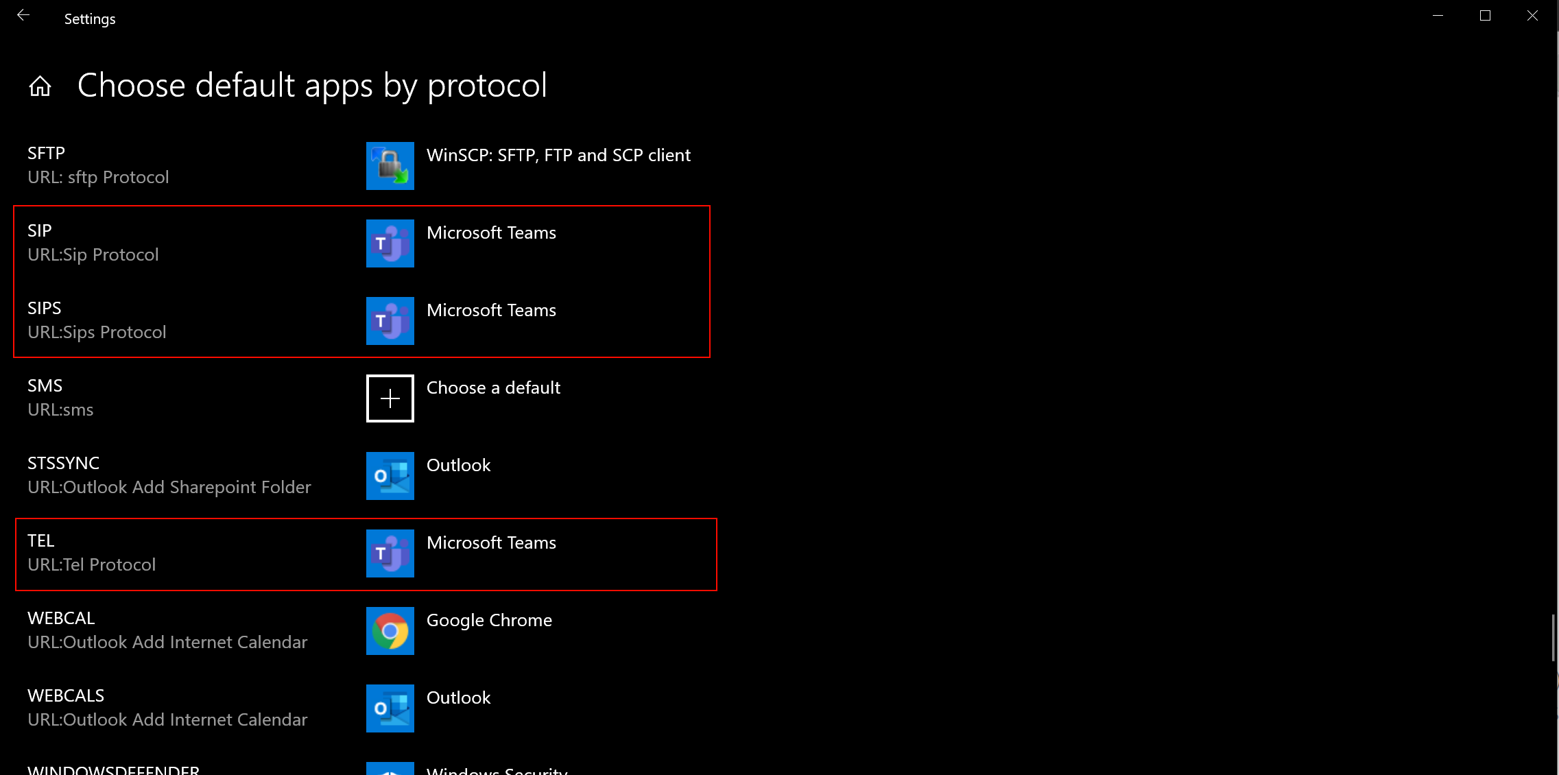 Windows 10 Settings Default App