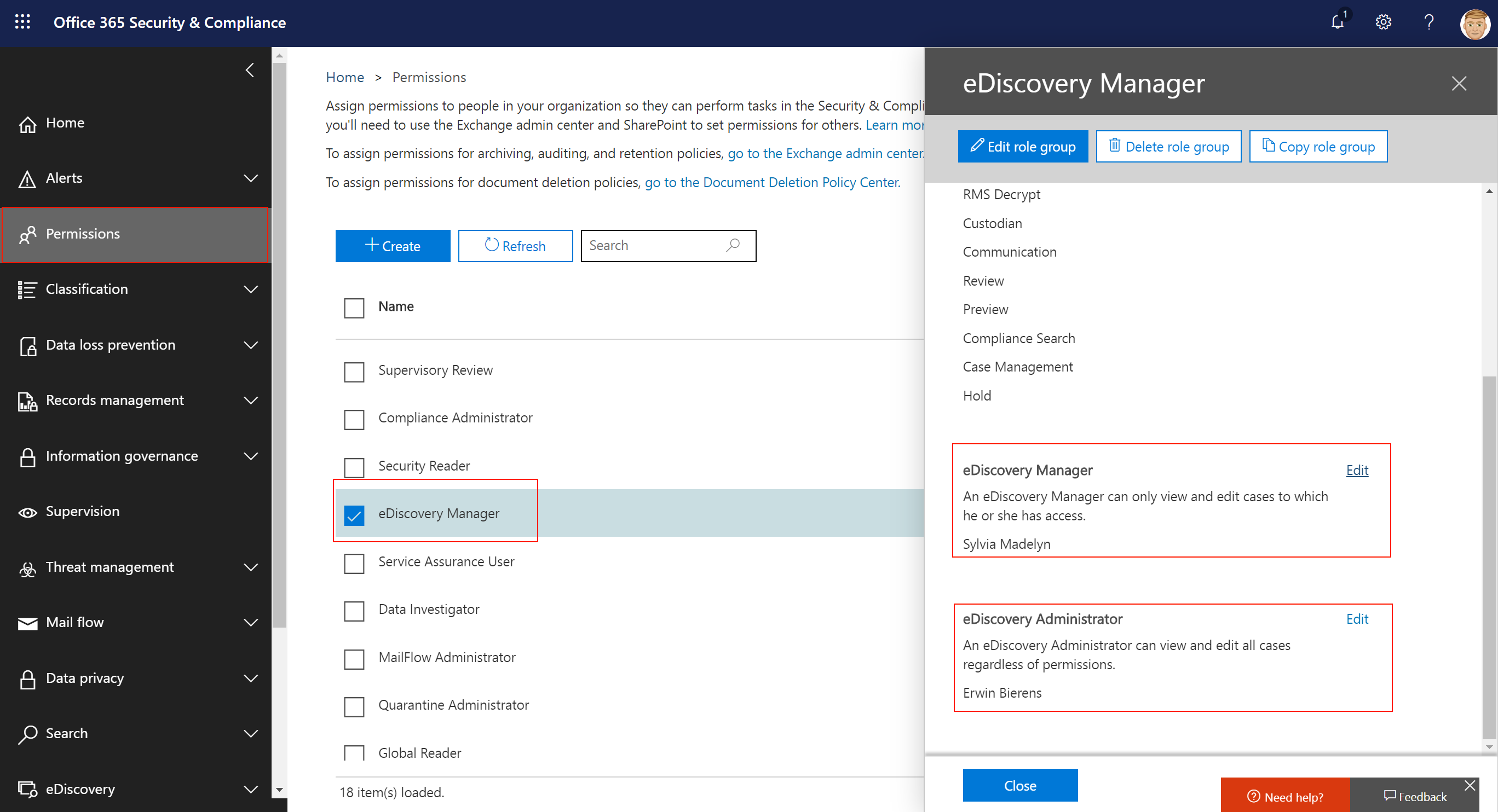 eDiscovery Admin Portal