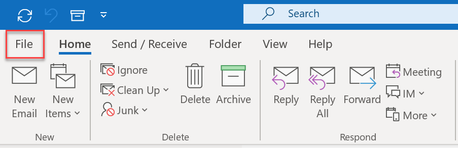 Outlook File