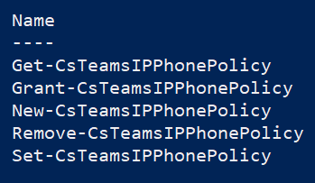 Teams IPPhone cmdlets