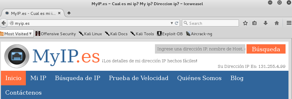 External IP MyIP.es