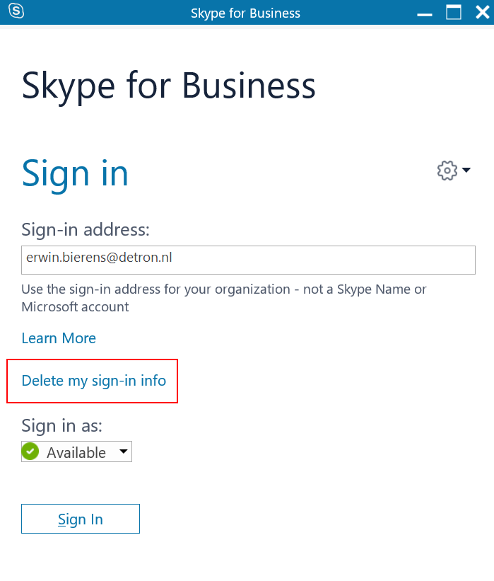 how to delete skype account from sign in